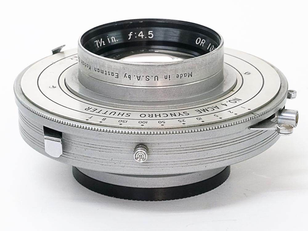 190/4.5 Ektar (Kodak) リンホフテヒニカ4×5ボード付 #4アクメシャッター付 1965年製造の画像