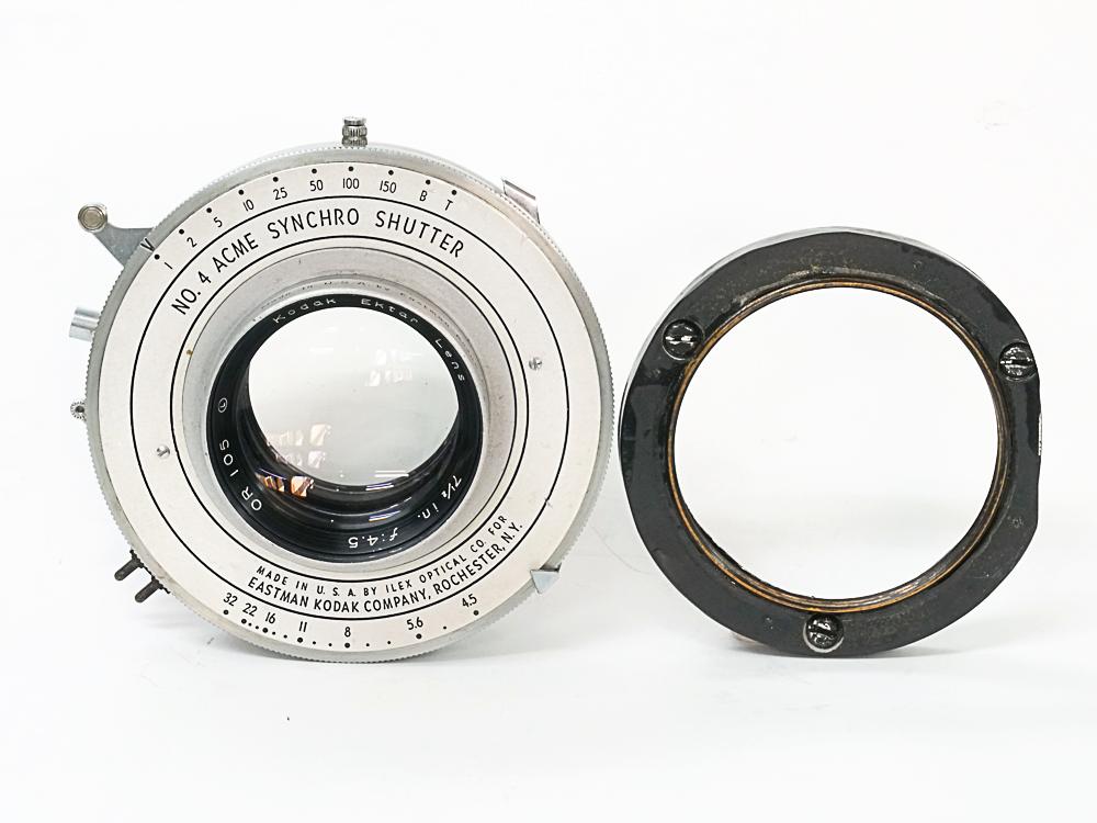 190/4.5 Ektar (Kodak) リンホフテヒニカ4×5ボード付 #4アクメシャッター付 1965年製造の画像