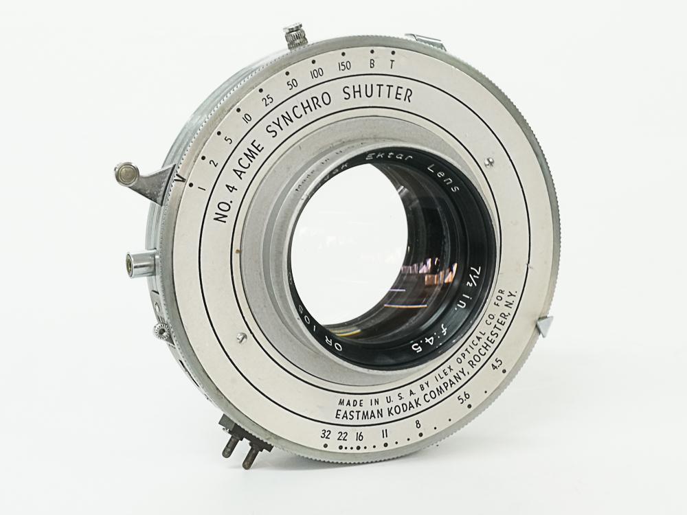 190/4.5 Ektar (Kodak) リンホフテヒニカ4×5ボード付 #4アクメシャッター付 1965年製造の画像