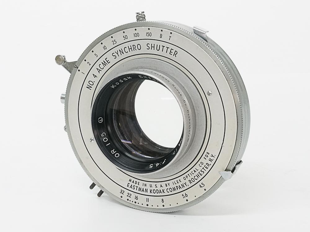 190/4.5 Ektar (Kodak) リンホフテヒニカ4×5ボード付 #4アクメシャッター付 1965年製造の画像