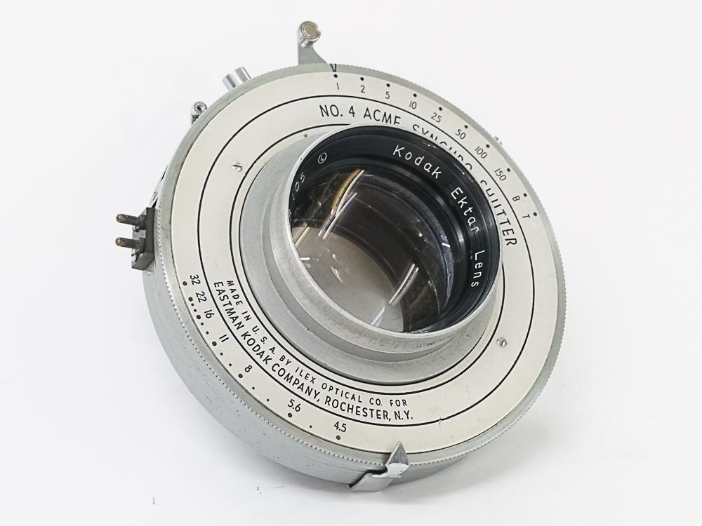 190/4.5 Ektar (Kodak) リンホフテヒニカ4×5ボード付 #4アクメシャッター付 1965年製造の画像