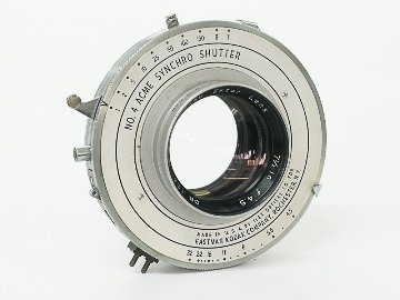 190/4.5 Ektar (Kodak) リンホフテヒニカ4×5ボード付 #4アクメシャッター付 1965年製造の画像