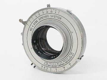 190/4.5 Ektar (Kodak) リンホフテヒニカ4×5ボード付 #4アクメシャッター付 1965年製造の画像