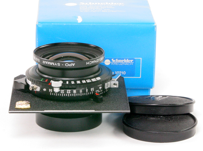 180/5.6 APO - Symmar MC (Schneider) コパル＃1シャッター付　　35mm 判に換算では約 50mm です､の画像