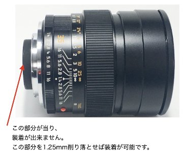 Nikon カメラへ 35/1.4 Leica Summilux-R画像