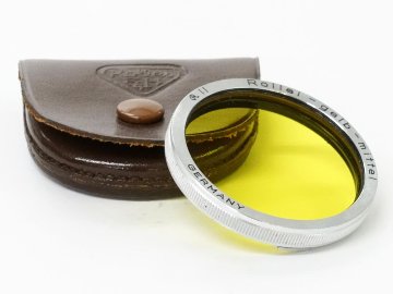 Rollei Ⅱ 型 Y1フィルター Germany 本革ケース付の画像