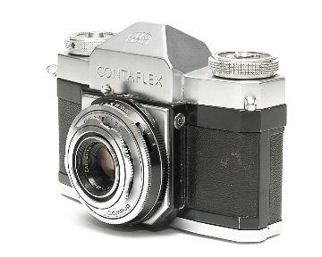 Contaflex 1型、梅鉢型 45mm F2.8 Tessar  Synchro-Compur M.X.V.レンズシャッター　Contaflexのコレクションアイテムの画像