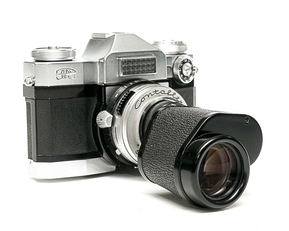 Contaflex 50mm F2.8 Tessar  Synchro-Compur M.X.V.レンズシャッター　　　　　　　　　　　　　　　　　セレンメーター内蔵(作動不)画像