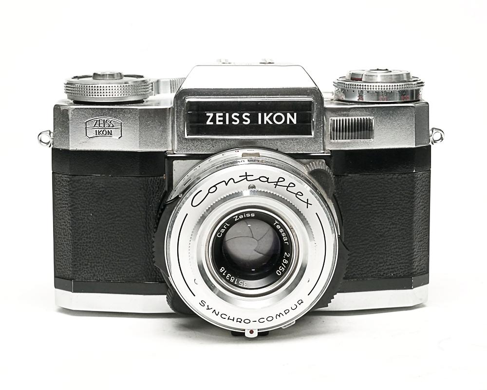 Contaflex 50mm F2.8 Tessar  Synchro-Compur M.X.V.レンズシャッター　　セレンメーター内蔵(作動良好)の画像
