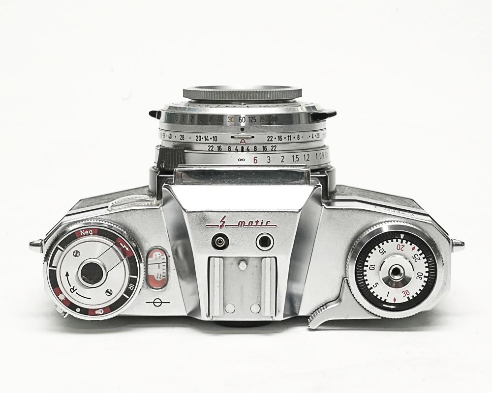 Contaflex 50mm F2.8 Tessar  Synchro-Compur M.X.V.レンズシャッター　　セレンメーター内蔵(作動良好)の画像