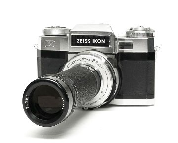 Contaflex 50mm F2.8 Tessar  Synchro-Compur M.X.V.レンズシャッター　　セレンメーター内蔵(作動良好)の画像