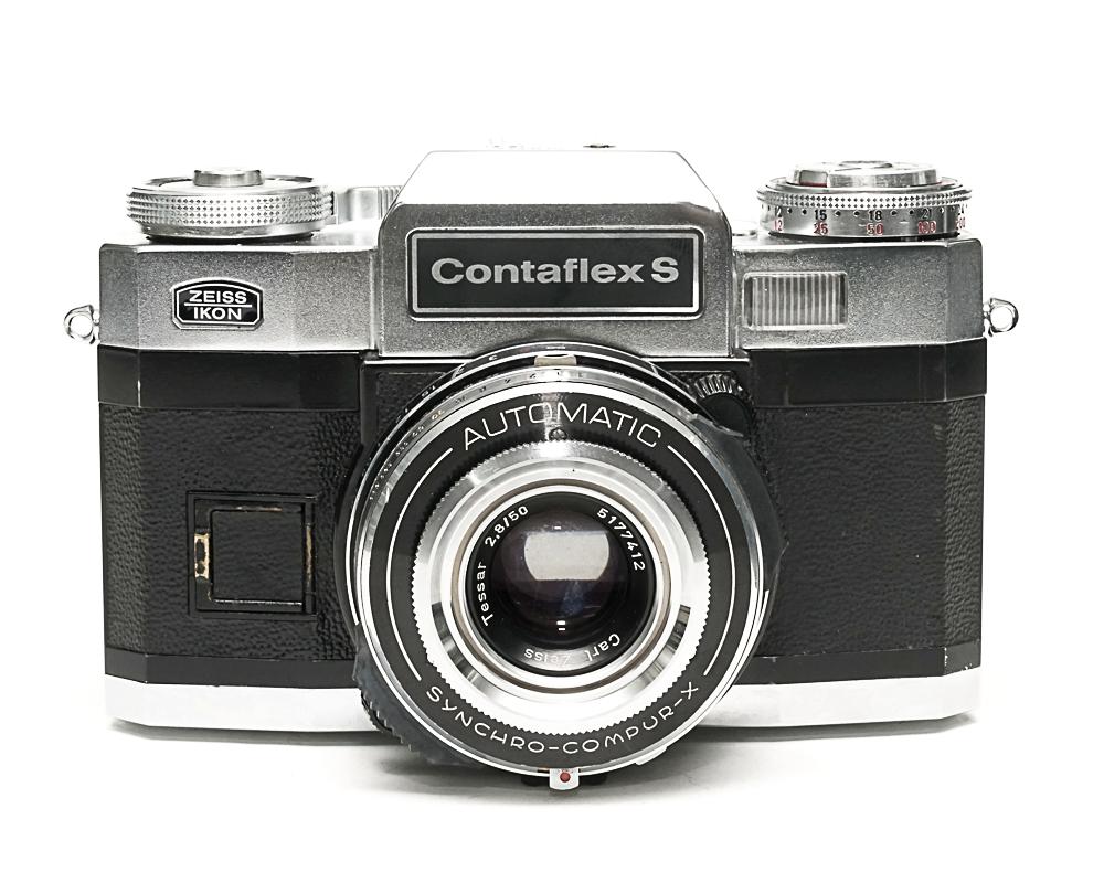 Contaflex S スーパーBC 50mm F2.8 Tessar  Synchro-Compur M.X.V.レンズシャッター　　　　　　　　　　　　　　　　　Cds TTLメー内蔵(作動不良)の画像