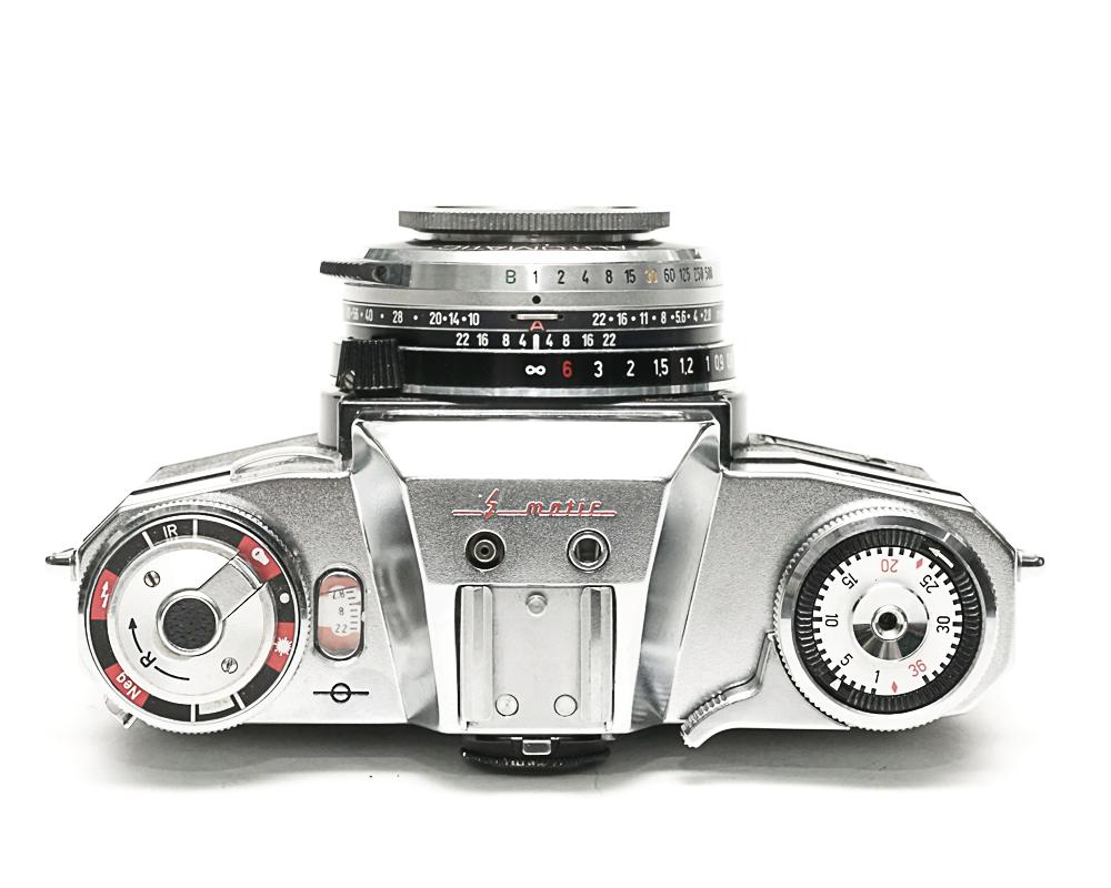 Contaflex S スーパーBC 50mm F2.8 Tessar  Synchro-Compur M.X.V.レンズシャッター　　Cds TTLメー内蔵(作動不良)の画像