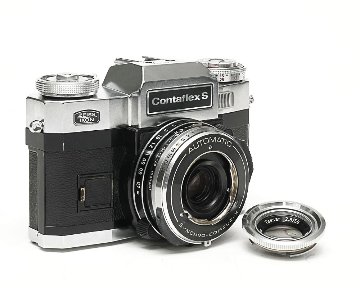 Contaflex S スーパーBC 50mm F2.8 Tessar  Synchro-Compur M.X.V.レンズシャッター　　Cds TTLメー内蔵(作動不良)の画像