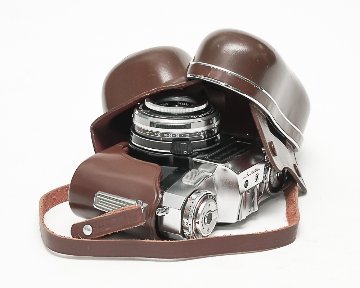 Contaflex S スーパーBC 50mm F2.8 Tessar  Synchro-Compur M.X.V.レンズシャッター　　Cds TTLメー内蔵(作動不良)の画像