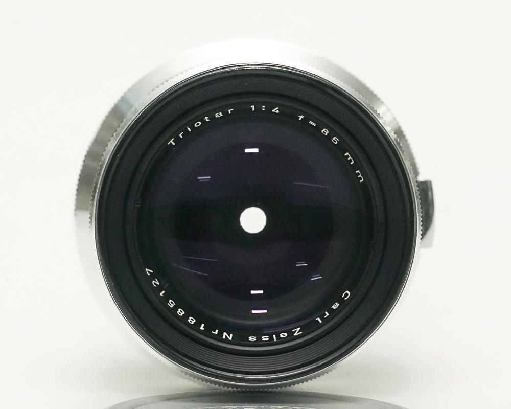 85/4 Triotar (Carl Zeiss) 前キヤップ　距離計連動  レンズプラスチックケース付画像