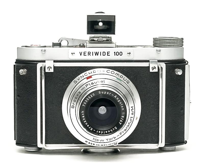 Brooks-Plaubel VERIWIDE 100　6x9 CAMERA　 47/8 Super Angulon (広角)　Leitz製 Finder 本革カメラケースの画像