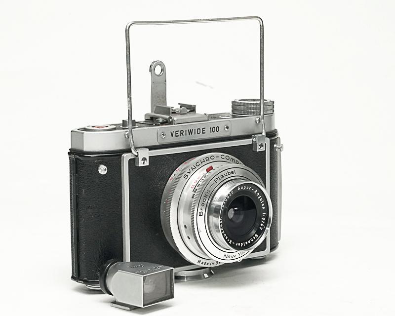 Brooks-Plaubel VERIWIDE 100　6x9 CAMERA　 47/8 Super Angulon (広角)　Leitz製 Finder 本革カメラケース画像