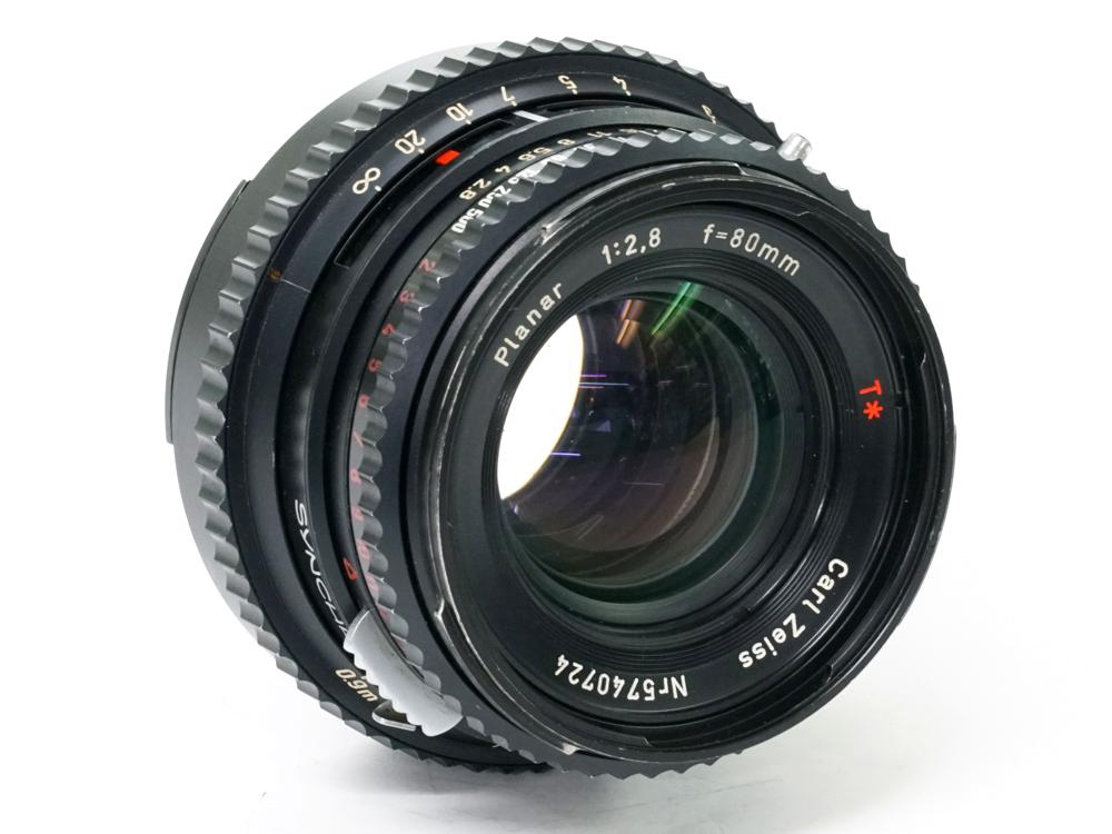  Hasselblad 500C/M black  80/2.8 Planar T☆ (Cレンズ ) A-12マガジン スタンダード焦点板 ネックストラップ付 日本語使用説明書付画像