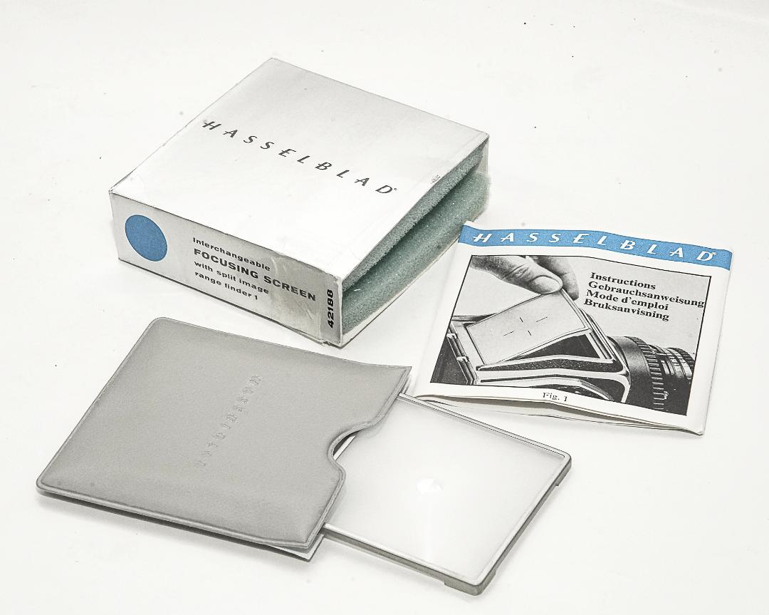 ハッセルピントグラス スプリット 7.5mmφ (水平、直角) +全面　Hasselblad 純正品 の画像