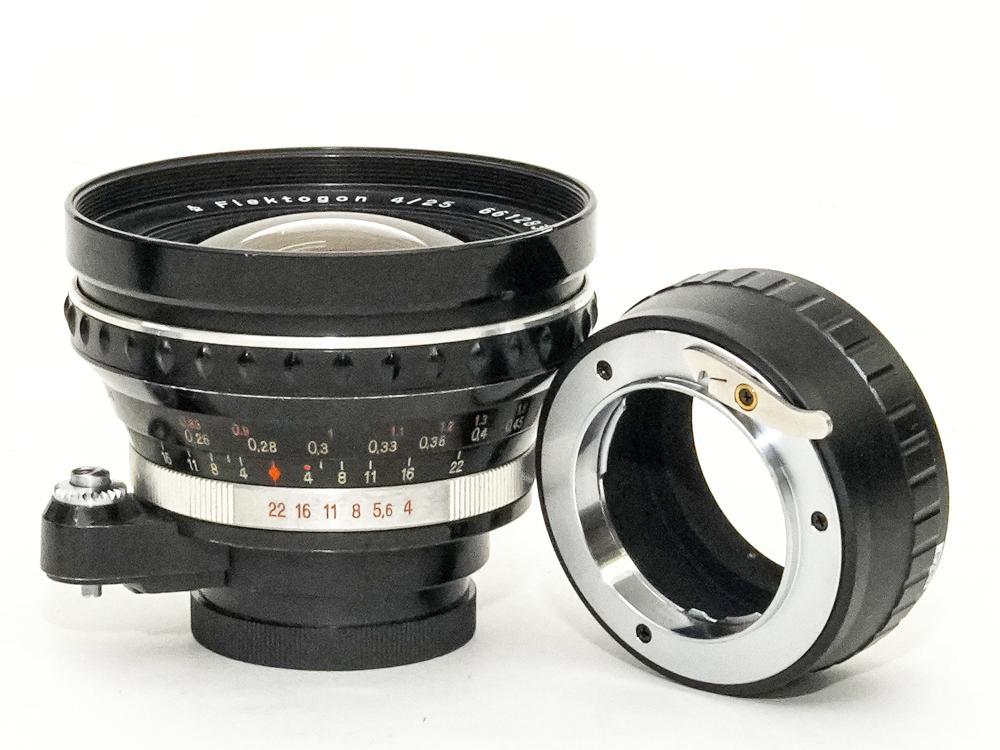 25/4 Flektogon エキザクターマウント  (Carl Zeiss Jena) Germany 　自動絞りと実絞り切り替え有り  前後キャップ付 の画像