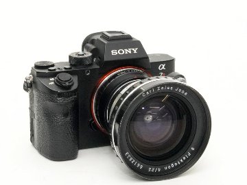 25/4 Flektogon エキザクターマウント  (Carl Zeiss Jena) Germany 　自動絞りと実絞り切り替え有り  前後キャップ付 の画像