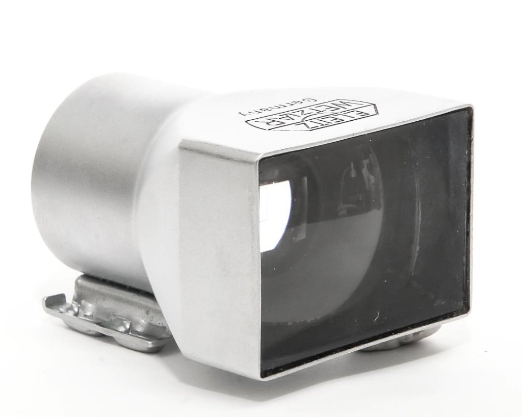 Leica 35mm 用 ファインダー(Chrome) 3.5cm彫刻入り、 元箱、純正革ケース付、倍率0.7×の画像