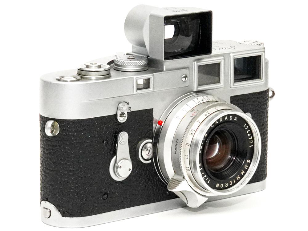 Leica 35mm 用 ファインダー(Chrome) 前期､3.5cm彫刻入り、 元箱、純正革ケース付、倍率0.7×の画像