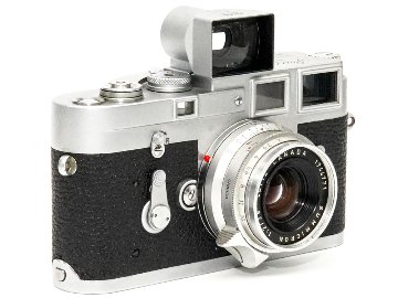 Leica 35mm 用 ファインダー(Chrome) 前期､3.5cm彫刻入り、 元箱、純正革ケース付、倍率0.7×の画像