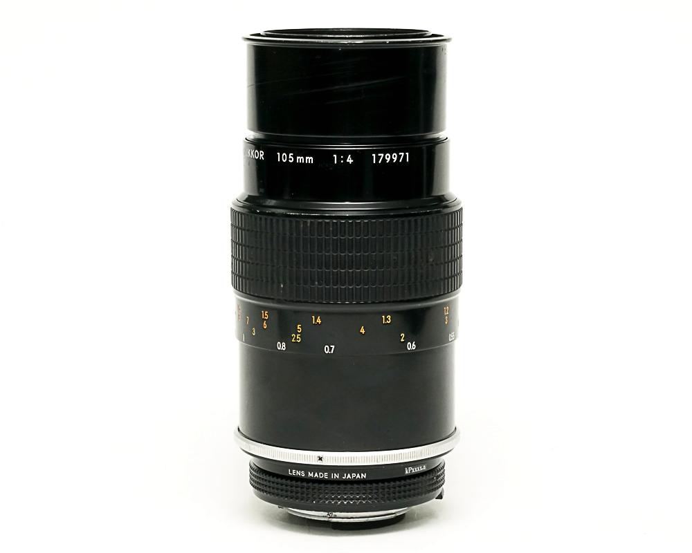 105/4 AI Micro Nikkor カニ爪無し Nikon F マウント  内蔵フード付 L#179971の画像