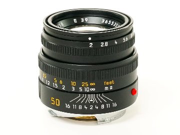 50/2 Summicron 固定鏡胴 (Made in Germany) ライカＭ用  フード組み込み 距離計連動 240gの画像