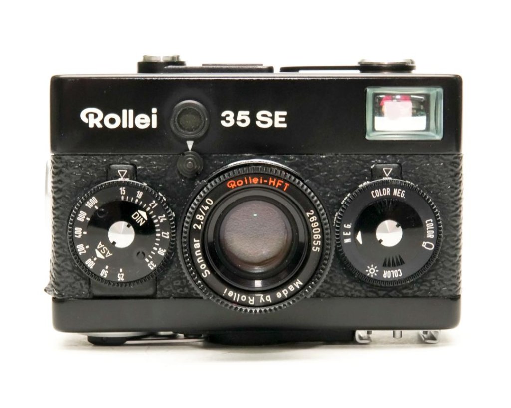 Rollei 35 SE (黒) Singapore 製 40/2.8 Sonnar HFT (沈銅式)　LEDメーター内蔵の画像