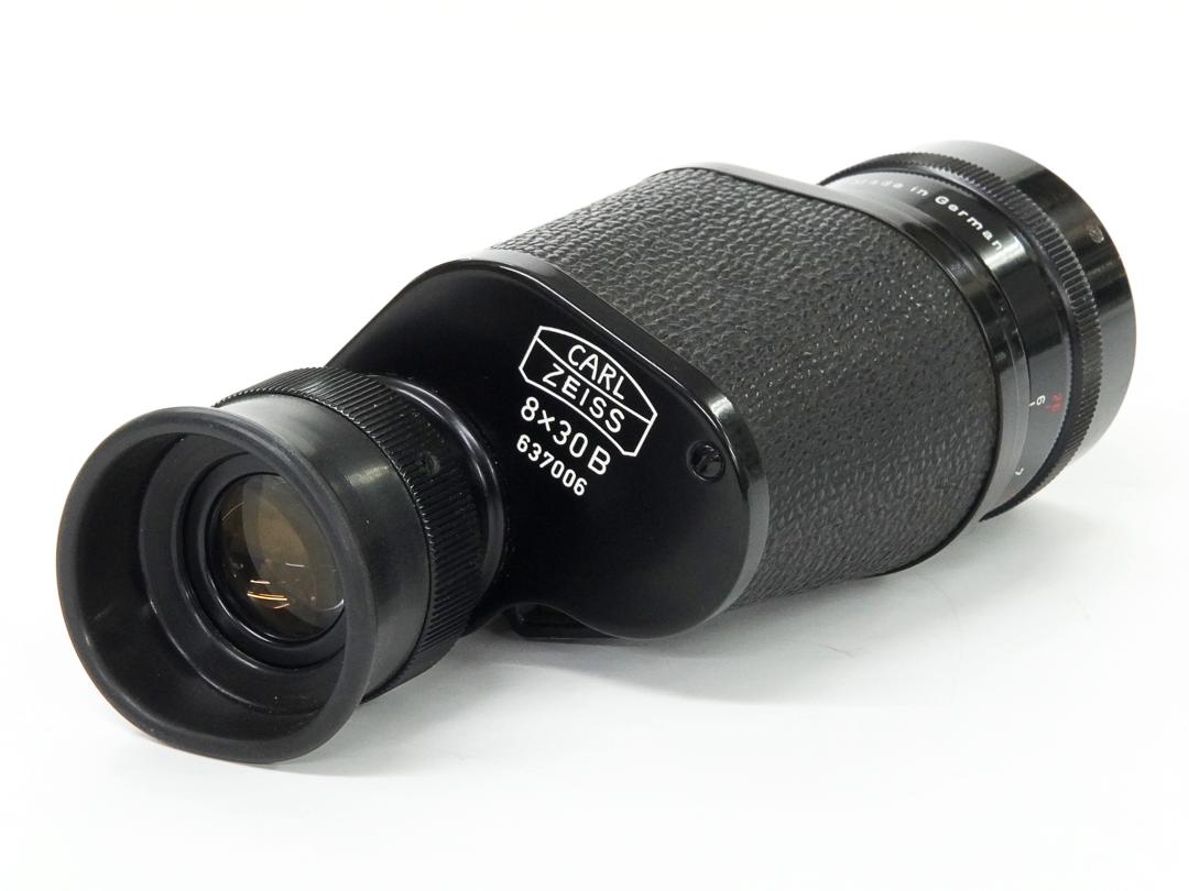 8×30B 単眼鏡と (2型)  明るく,目が疲れ難い 、Contaflexの50mm F2.8 Tessarには直接ネジ込が可能です。画像