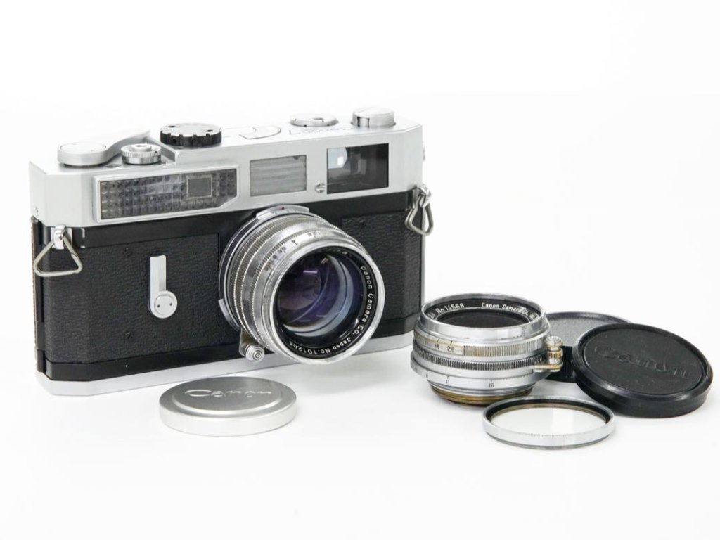 Canon 7 ボデー B#810048　セレンメーター不良､ 　標準レンズ+広角レンズ､　セット販売の画像
