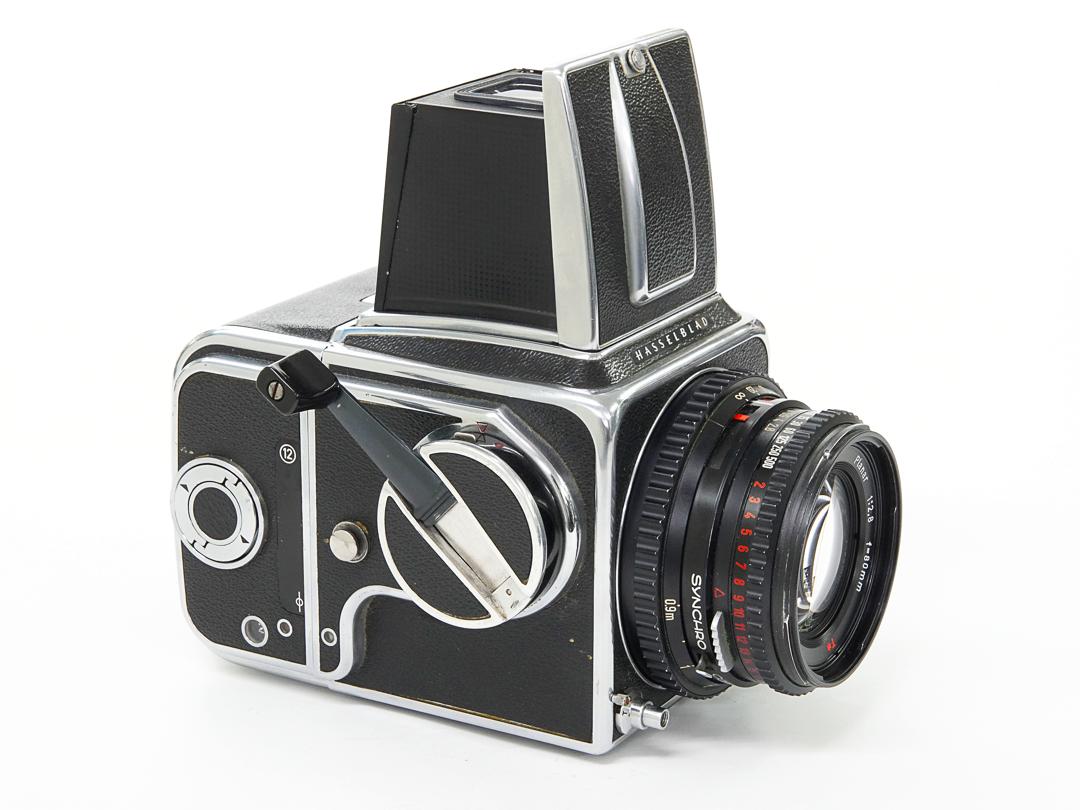 Hasselblad 500C ブラック 80/2.8 Planar (Cレンズ ) M-12マガジン スタンダード焦点板 ネックストラップ付 日本語使用説明書付(コピー)の画像