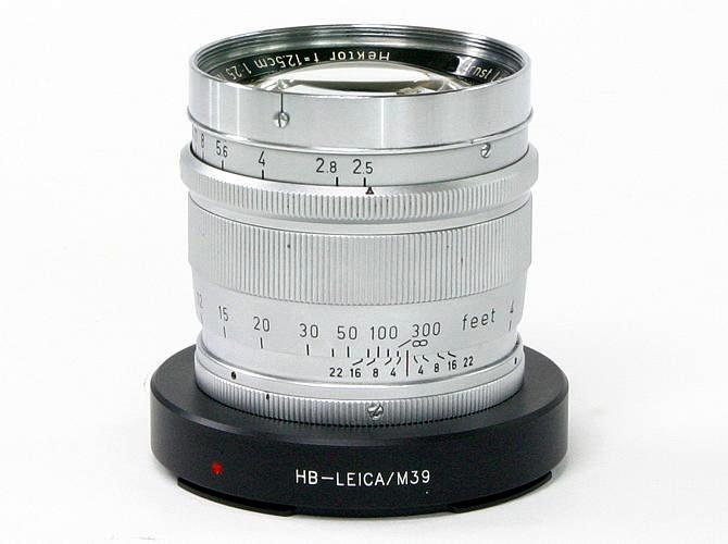 125/2.5 HEKTOR (Leitz-Wetzlar) V-シリーズ,ハッセルF用 純正レンズフード （レンズ+マウントリングの販売）の画像