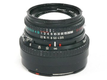 100/3.5 Planar T* (Cレンズ)  ハッセルブラッド Vシリーズ用  SYNCHRO COMPUR M.X.V.Shutter 付 純正前後キャップ付　Pケース付　通称山岳プラナーの画像