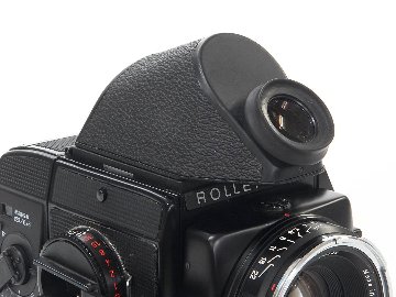 ペンタプリズムファインダー45° Rollei SL66用  左右正像になります、 360度回転します。Rollei純正 革ケース付の画像