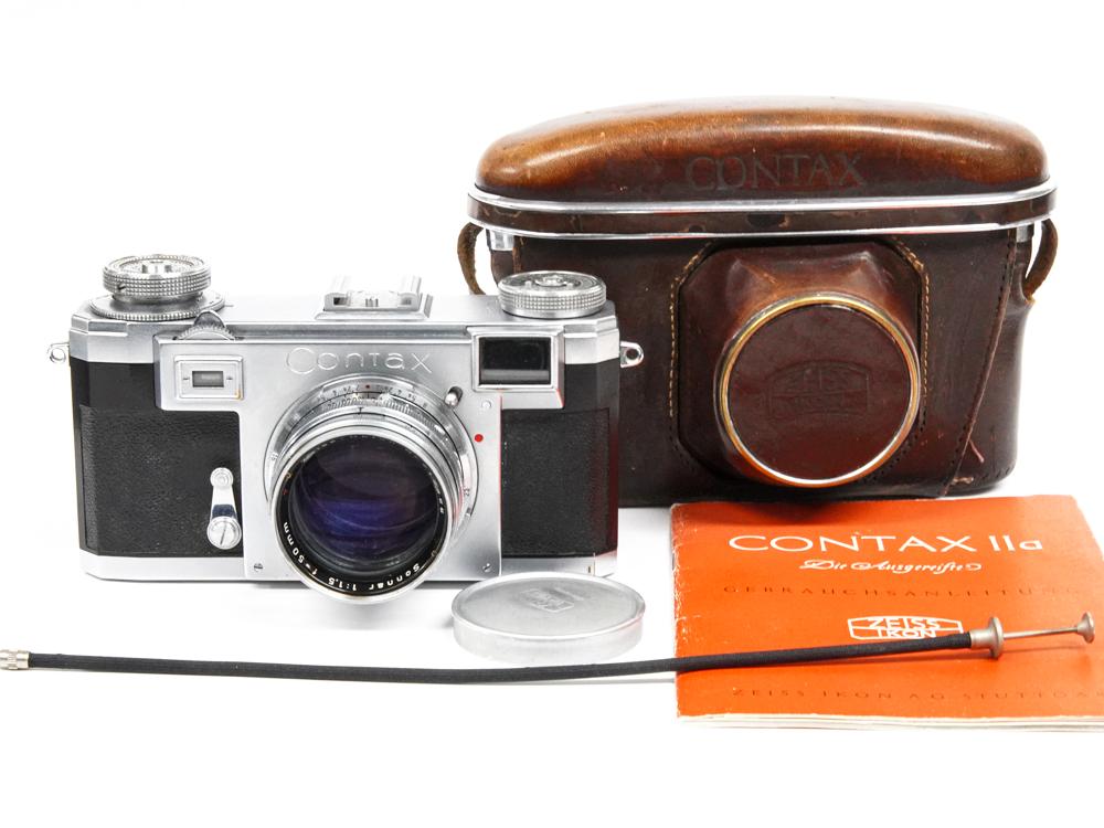 Contax ⅡA 50/1.5 Sonnar Tコーティング (Zeiss-Opton) 距離計連動  レンズ 95%以上　ボデー 90%以上の画像