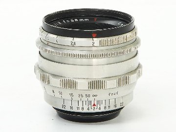 Contax 58/2 Biotar Carl Zeiss (カメラは故障品) の画像