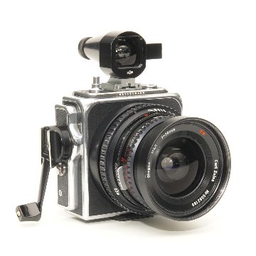 Hasselblad SWC 38/4.5 Biogon T ☆ (C-レンズ） ビューファインダー付き(メタル) ネックストラップ付 メタルレンズフード付 (フードキャップ付) の画像