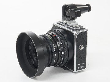 Hasselblad SWC 38/4.5 Biogon T ☆ (C-レンズ） ビューファインダー付き(メタル) ネックストラップ付 メタルレンズフード付 (フードキャップ付) の画像