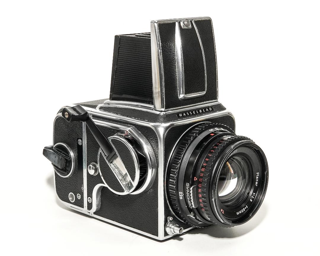 Hasselblad 500C/M  ,  80/2.8 Planar T☆ (Cレンズ ) M-12マガジン スタンダード焦点板 ネックストラップ付 日本語使用説明書付(コピー) の画像