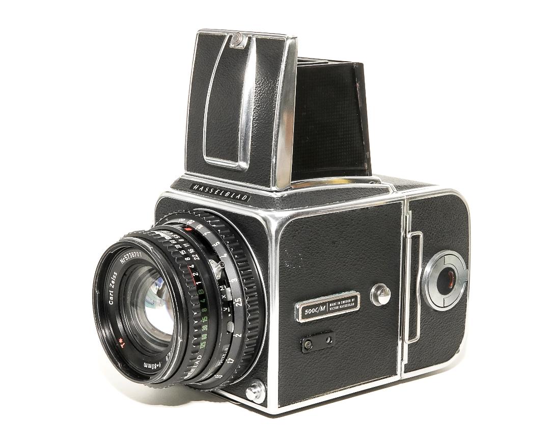 Hasselblad 500C/M  ,  80/2.8 Planar T☆ (Cレンズ ) M-12マガジン スタンダード焦点板 ネックストラップ付 日本語使用説明書付(コピー) の画像