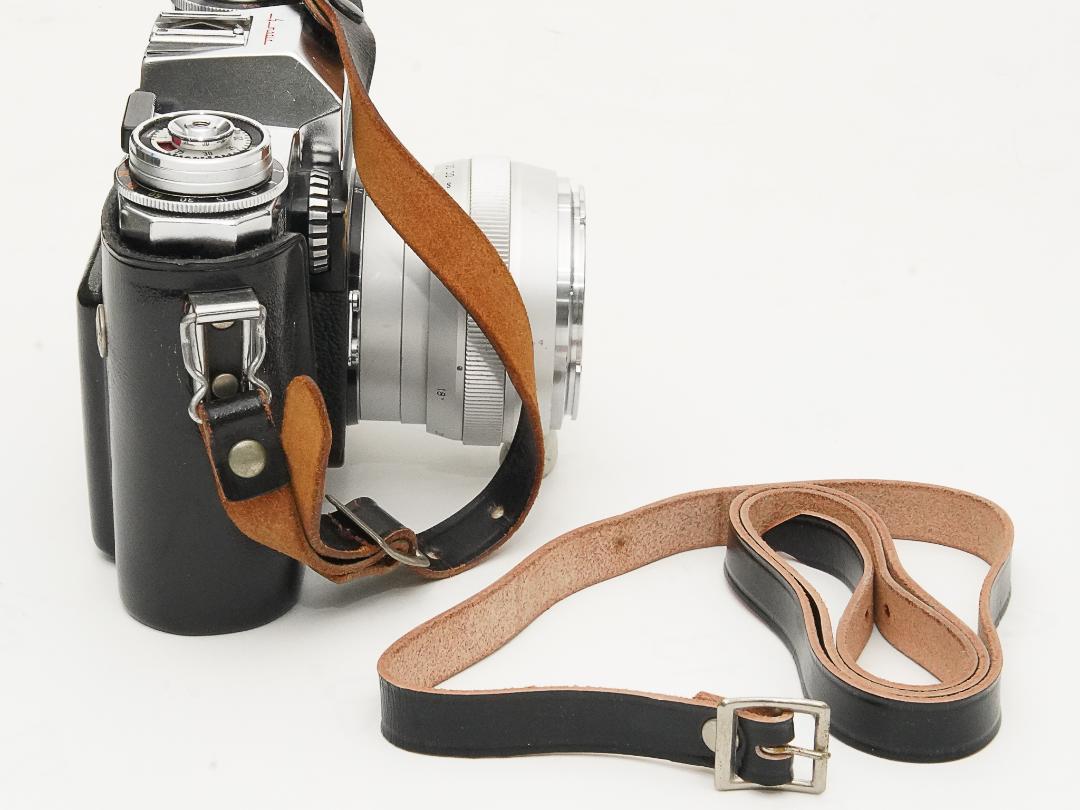 Contarex-super 後期型 Body (Zeiss-Ikon) 55mm F1.4 Planar 白 専用ケース付 B#P54470 L#3339724の画像