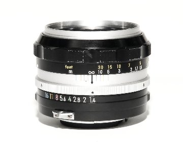 50mm f/1.4  NIKKOR - S Auto UVフィルター, 純正フード, 前後キャップ付 の画像