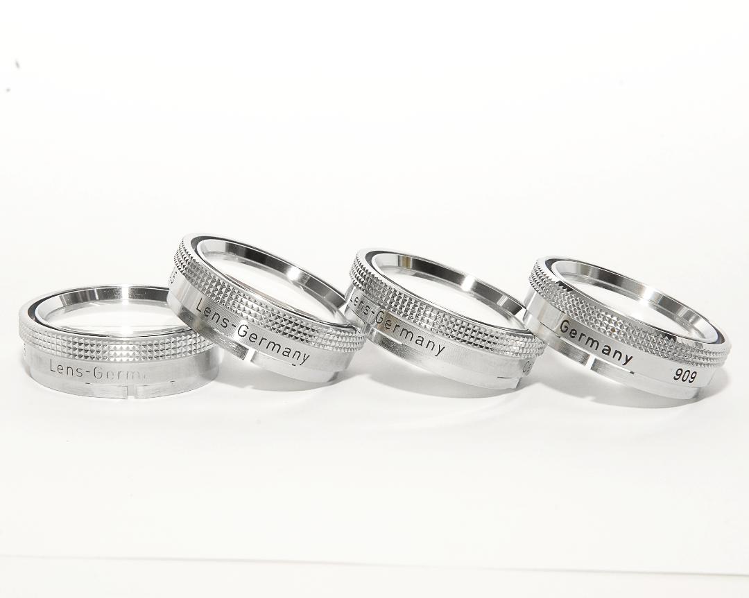 Contaflex 45/2.8 Tessar用 Contaflex 50/2.8 Tessar用 接写フィルター4枚セット 0.2m　0.3m　0.5m　1.0m 被写界深度表付 P,ケース付の画像