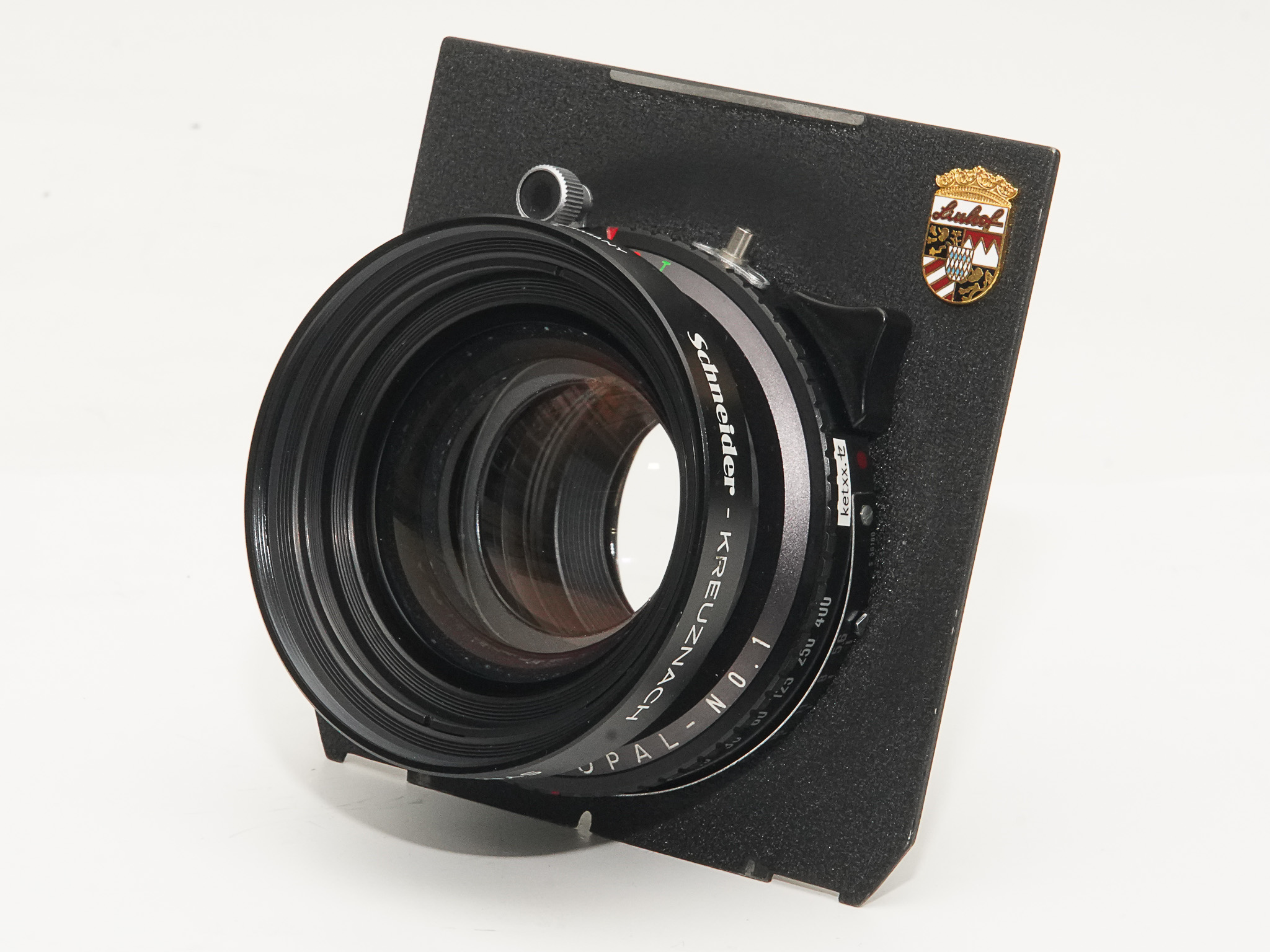 180/5.6 Symmar- S MC (Schneider) コパル1番ブラックシヤッター L#14198070　　35mm 判に換算では約 50mm です､の画像