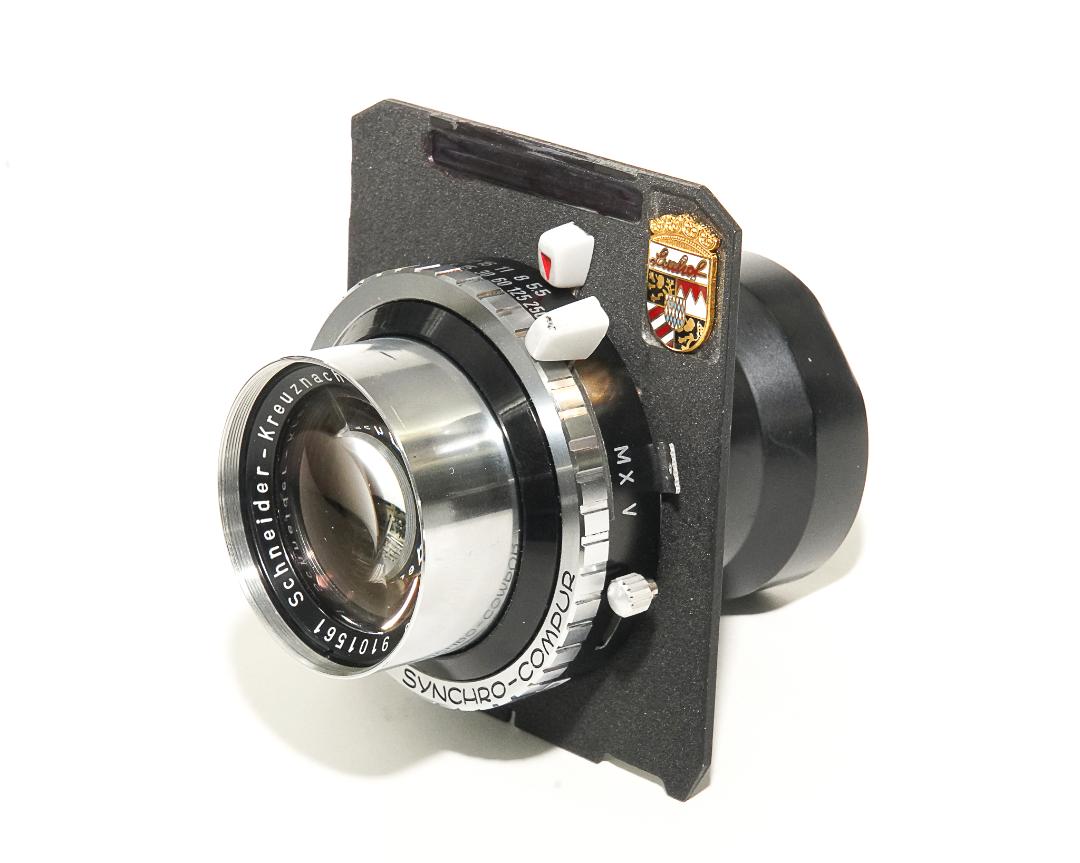 180/5.5 Tele Arton (Schneider)  シンクロコンパー0番シャッターM.X.V.付 Linhof テヒニカ6×9cm 5型レンズボード付　の画像