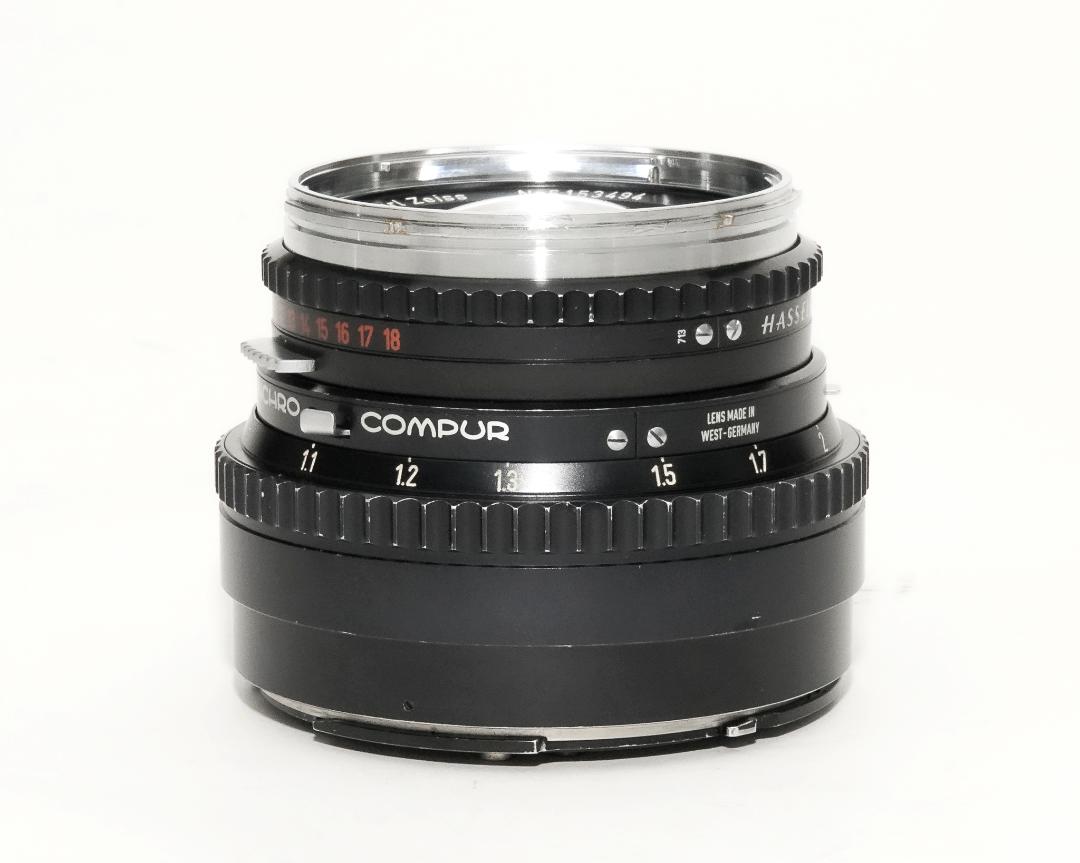 100/3.5 Planar  (Cレンズ) ハッセルブラッド Vシリーズ用  SYNCHRO COMPUR M.X.V.Shutter 付  前後キャップ付　先白　初期ロットの画像
